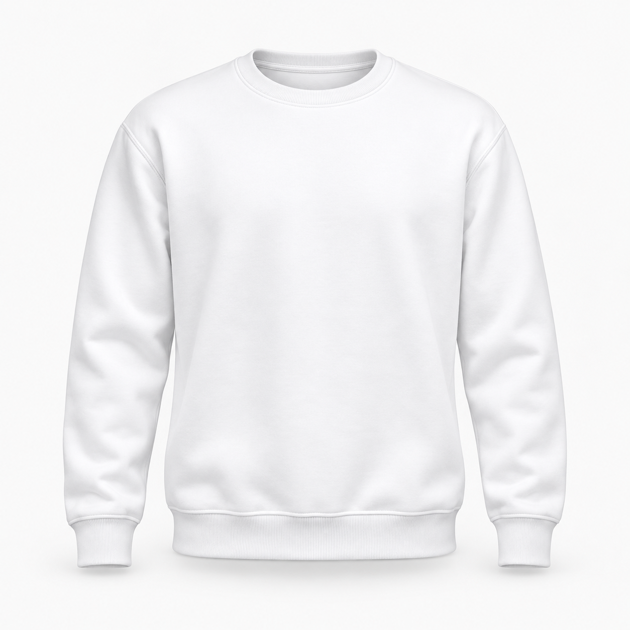Mockup real de sweatshirt branca