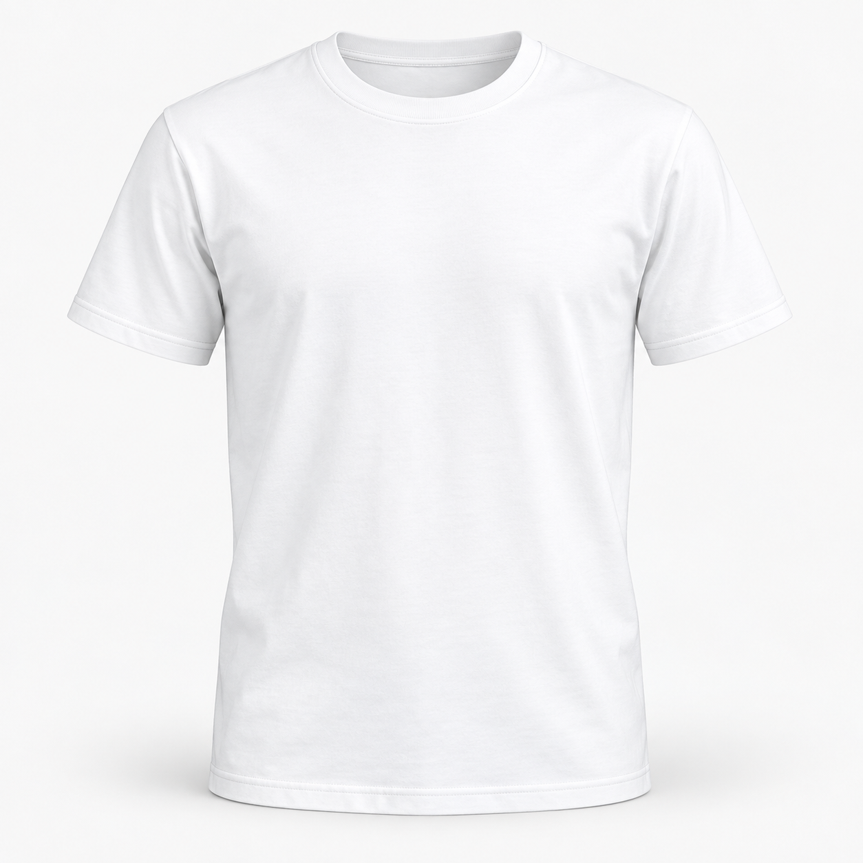 Mockup real de t-shirt branca